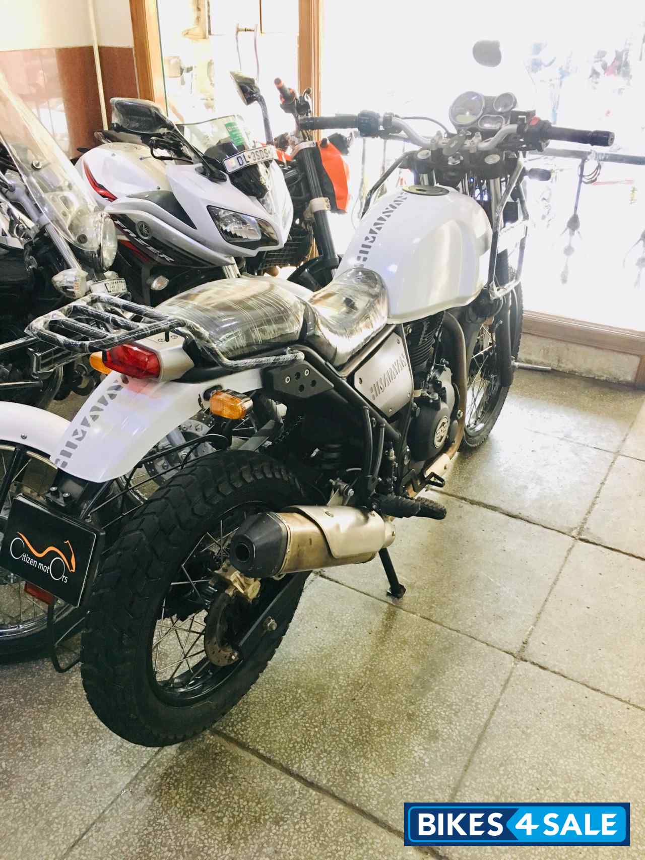 White Royal Enfield Himalayan