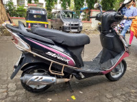 Black Pink TVS Scooty Streak