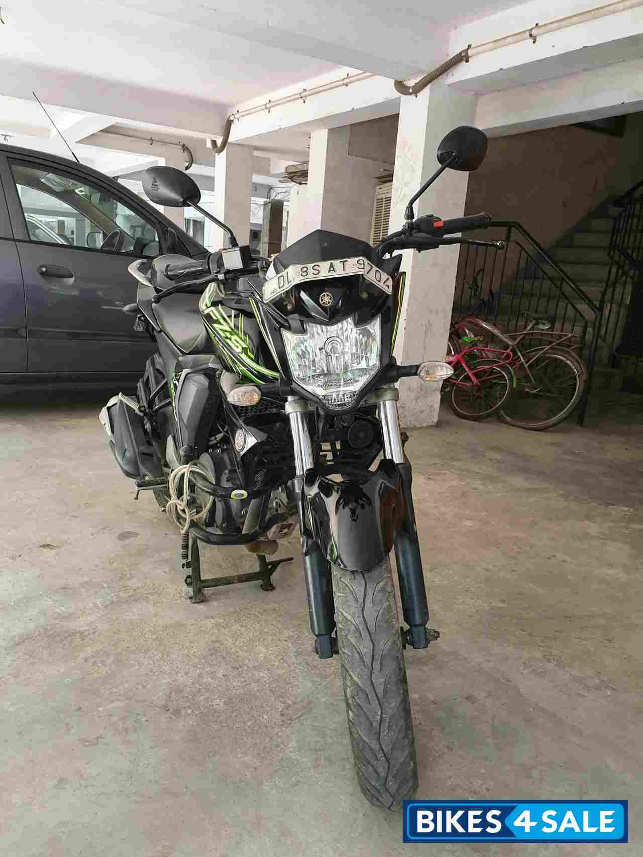 Green Yamaha FZ-S FI V2