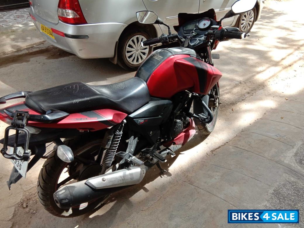 Used 17 Model Tvs Apache Rtr 160 For Sale In Bangalore Id Matt Red Colour Bikes4sale