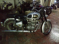 Silver Royal Enfield Classic 500