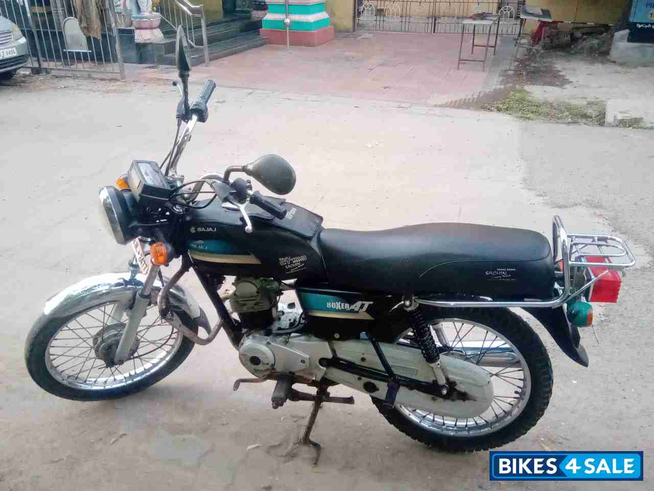 Blue And Black Bajaj Boxer