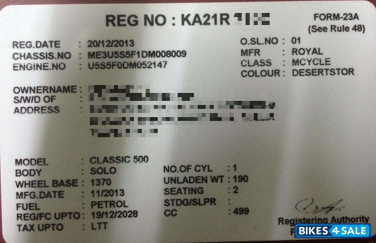 Royal Enfield Classic Desert Storm