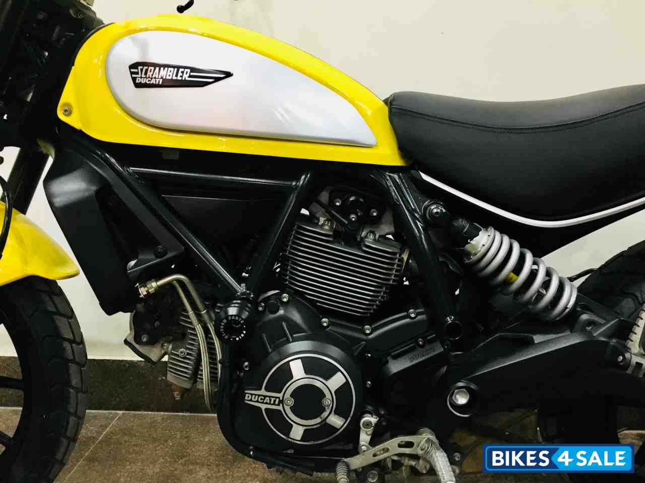 Yellow Ducati Scrambler Icon