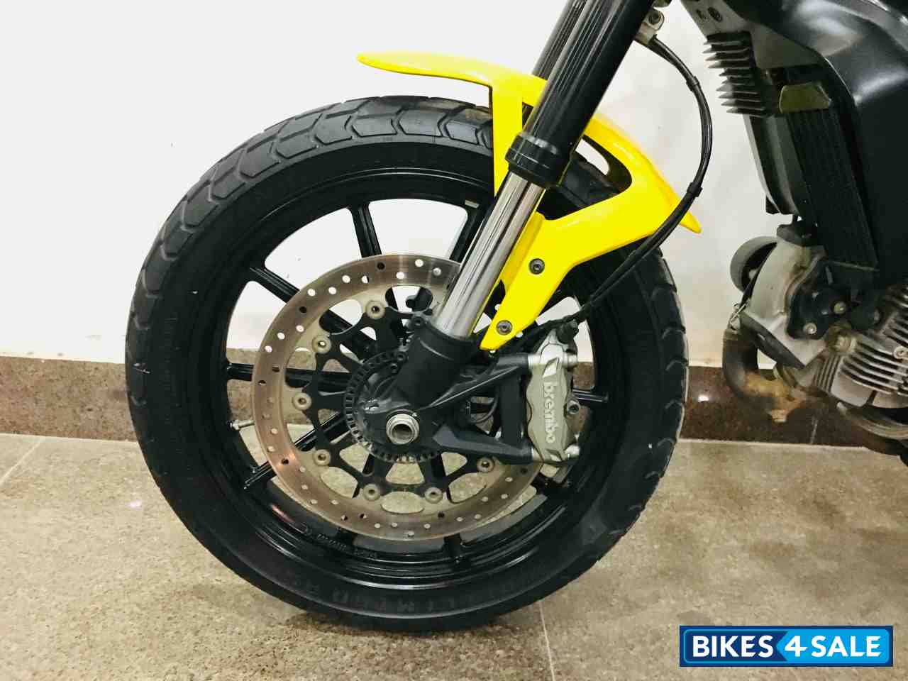 Yellow Ducati Scrambler Icon