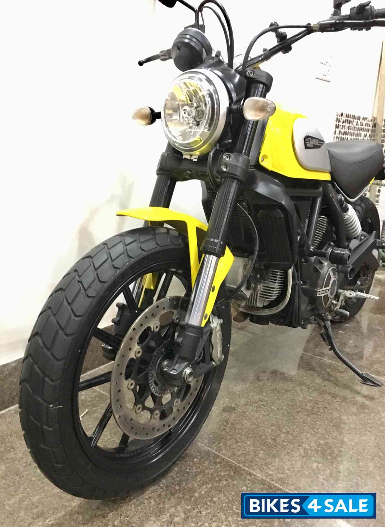 Yellow Ducati Scrambler Icon