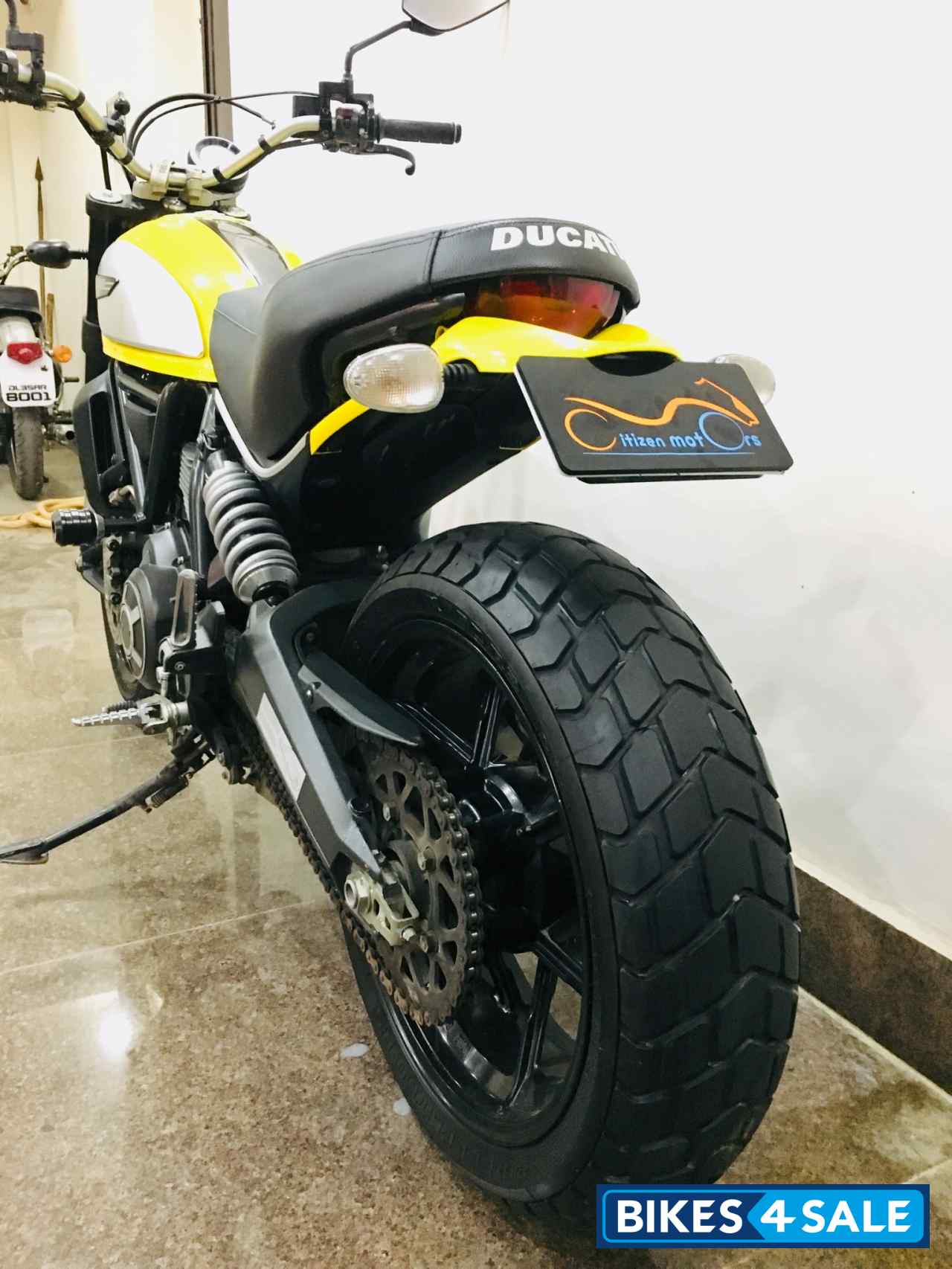 Yellow Ducati Scrambler Icon