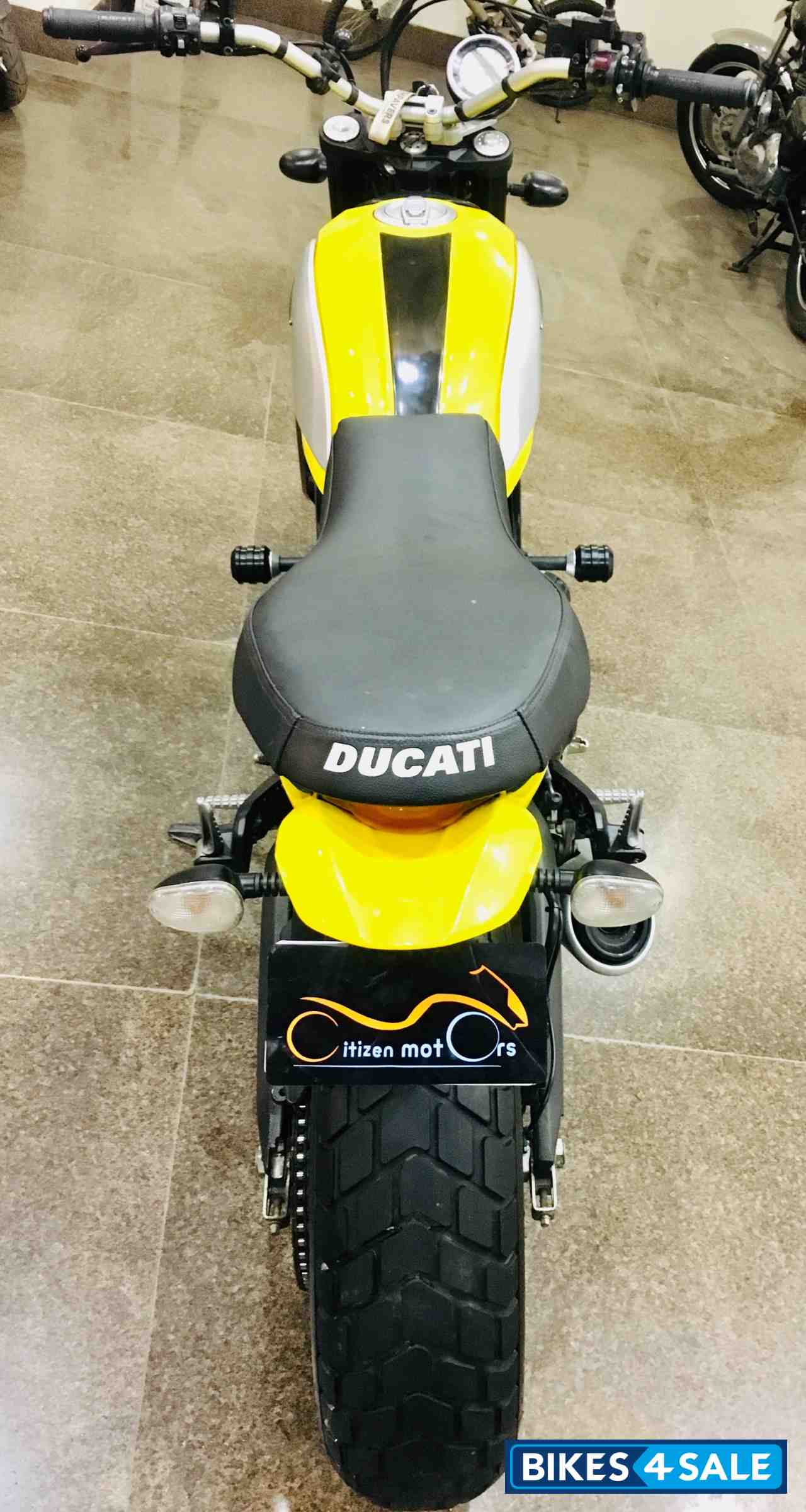 Yellow Ducati Scrambler Icon