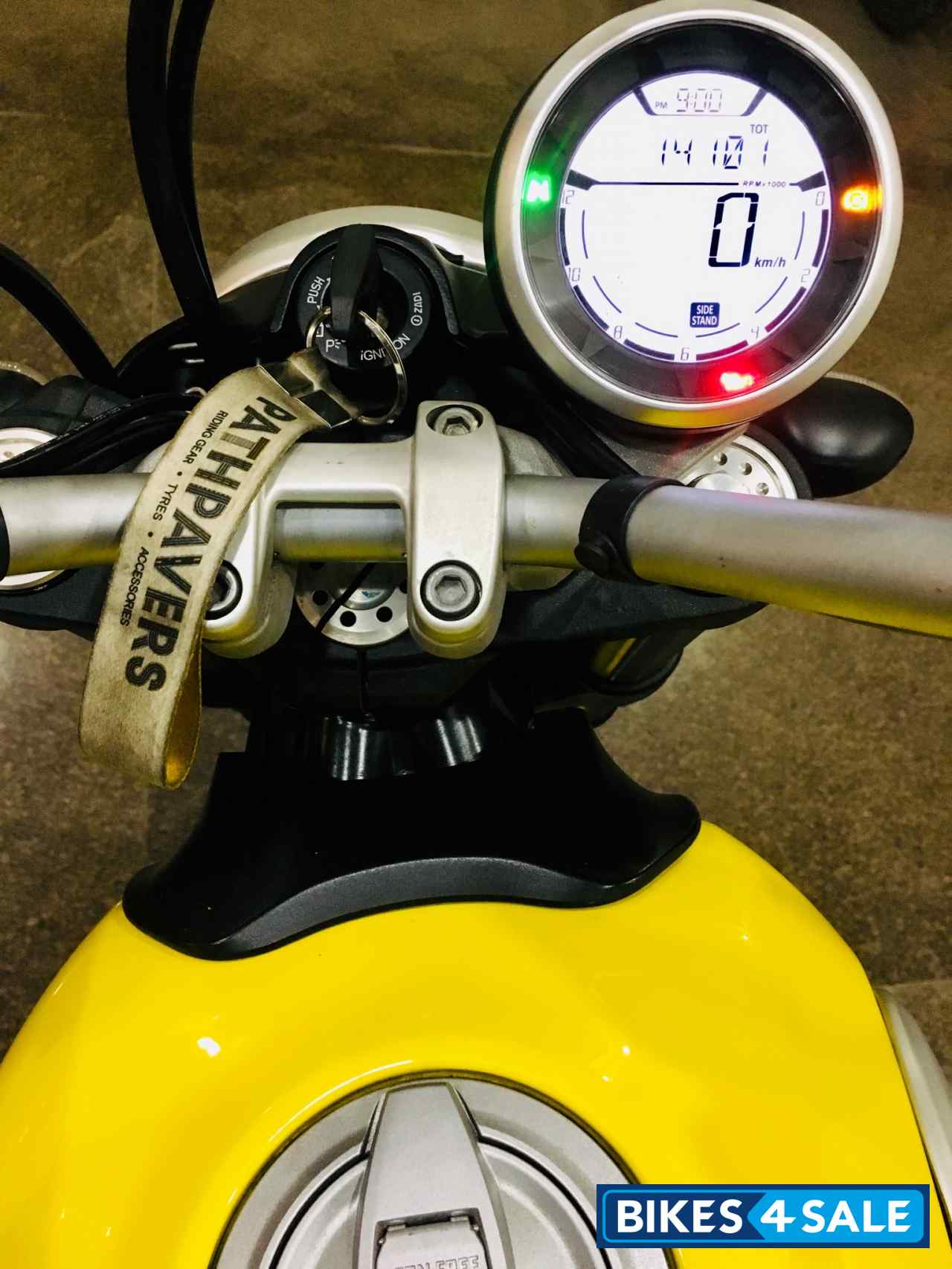 Yellow Ducati Scrambler Icon