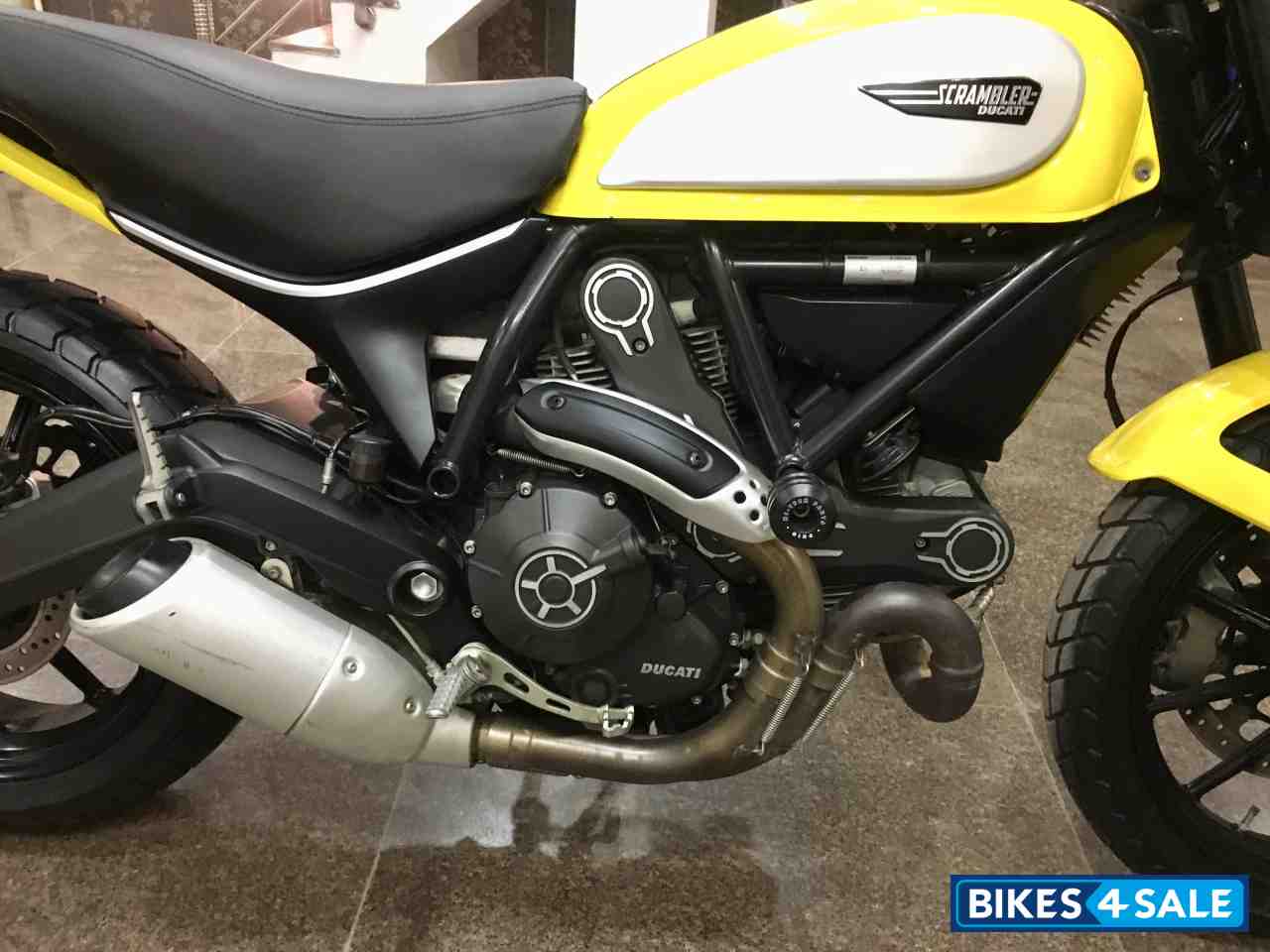Yellow Ducati Scrambler Icon