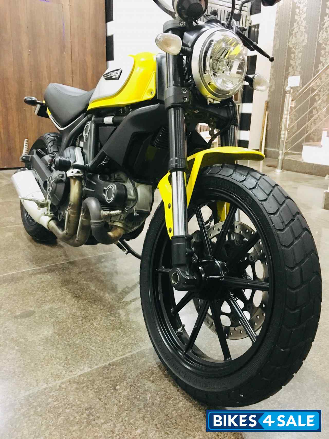 Yellow Ducati Scrambler Icon