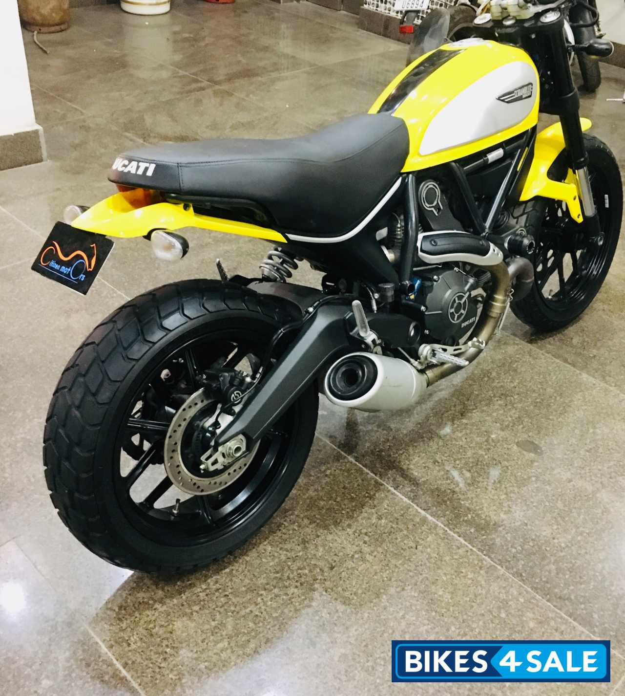 Yellow Ducati Scrambler Icon