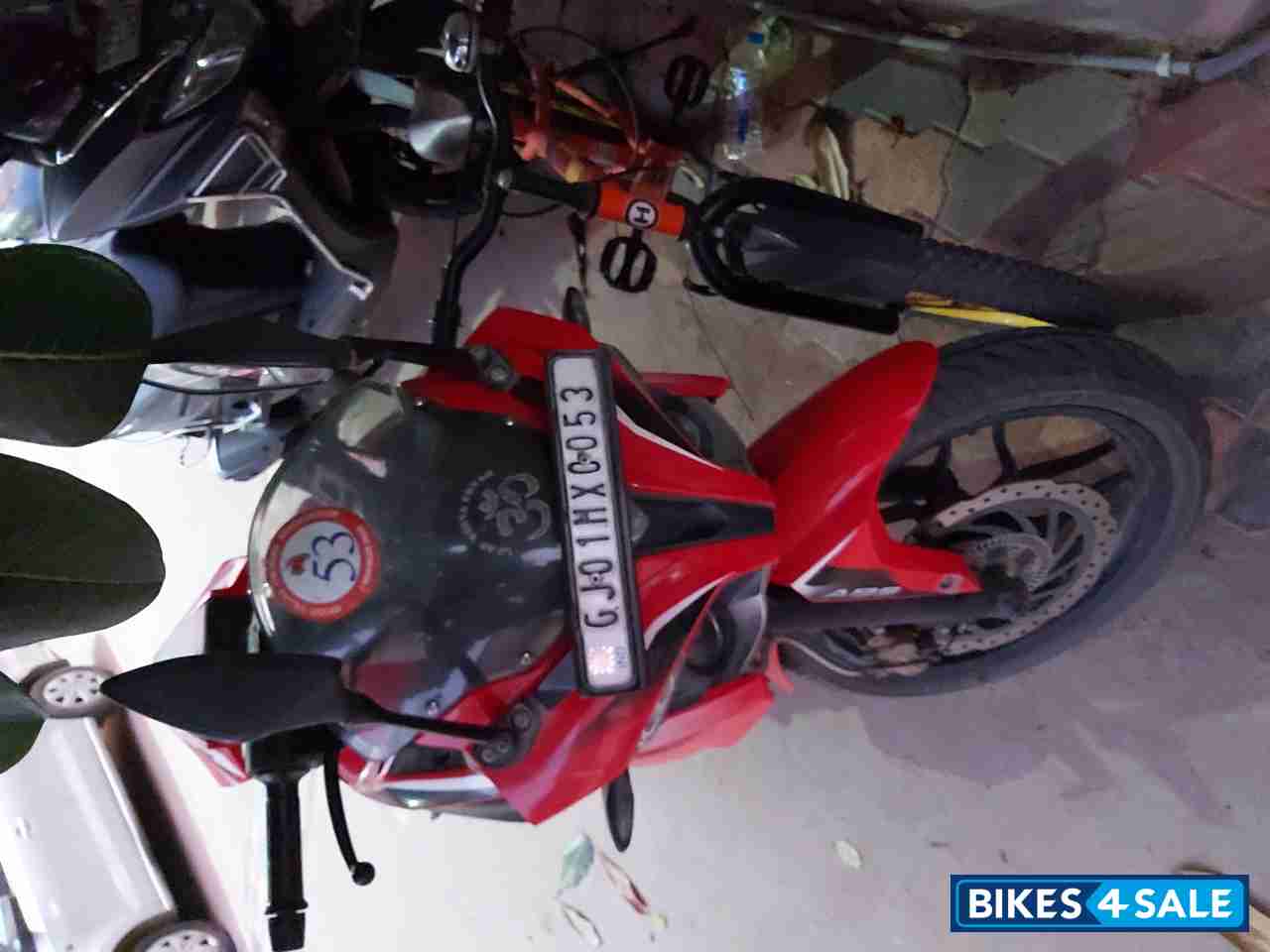 Red Bajaj Pulsar RS 200 ABS