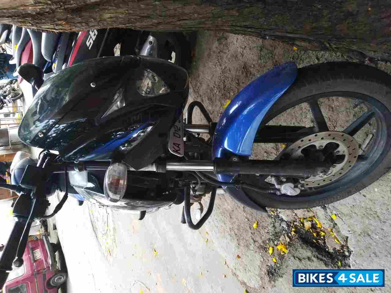 Blue And Black Bajaj Pulsar 150 DTSi