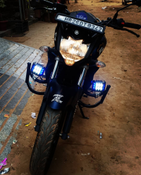 Blue Yamaha FZ-S FI V2