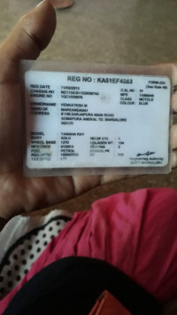 Blue White Yamaha Ray