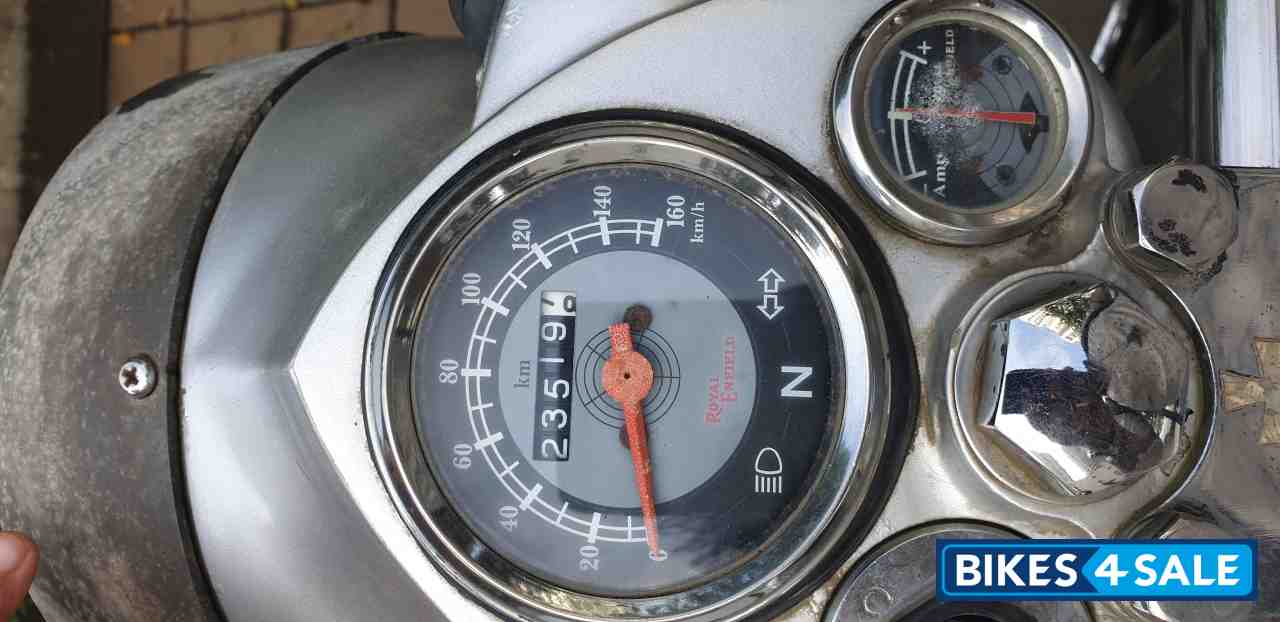 Silver Royal Enfield Bullet Electra