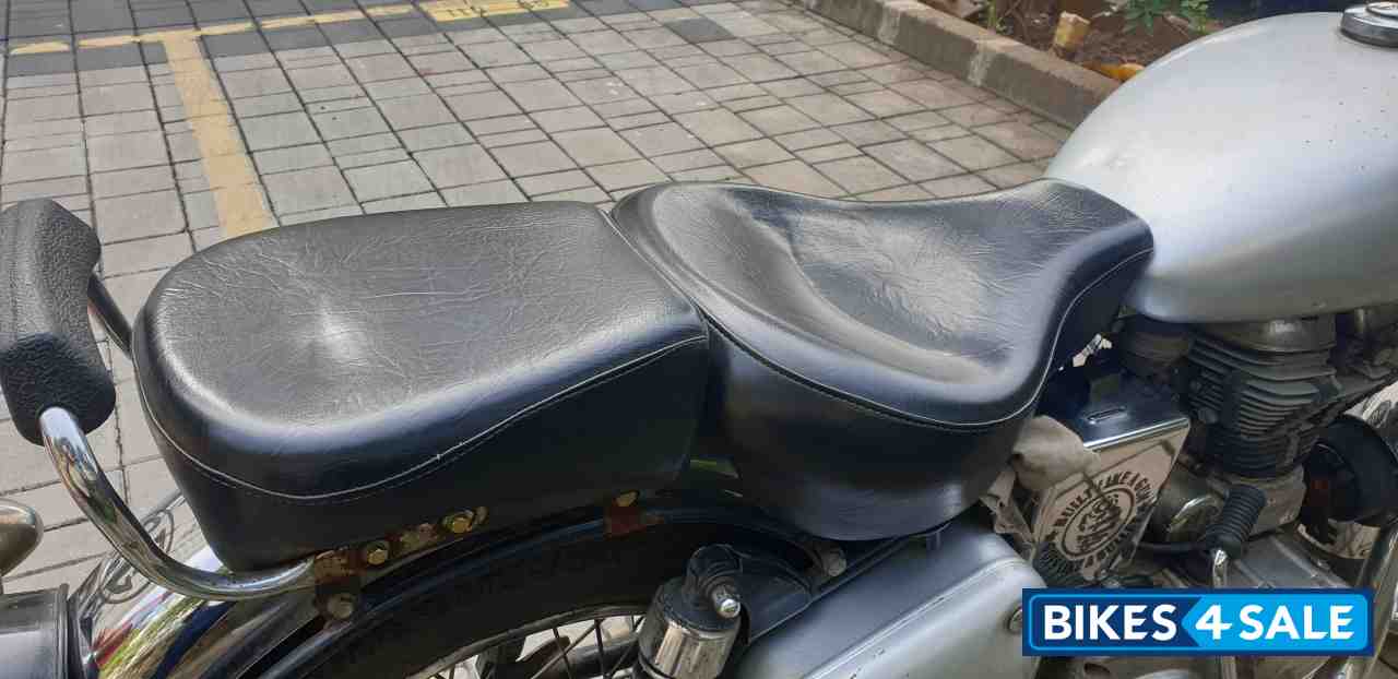 Silver Royal Enfield Bullet Electra