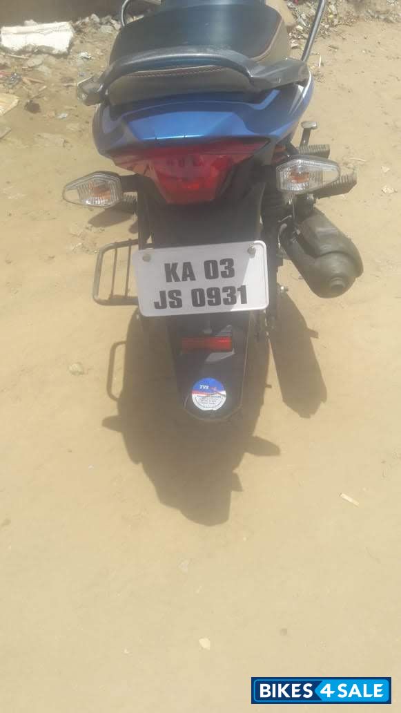 Matte Blue TVS Victor Premium Edition