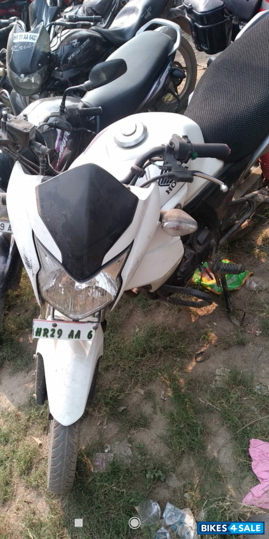White Honda CB Twister
