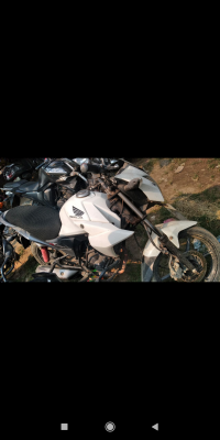 White Honda CB Twister