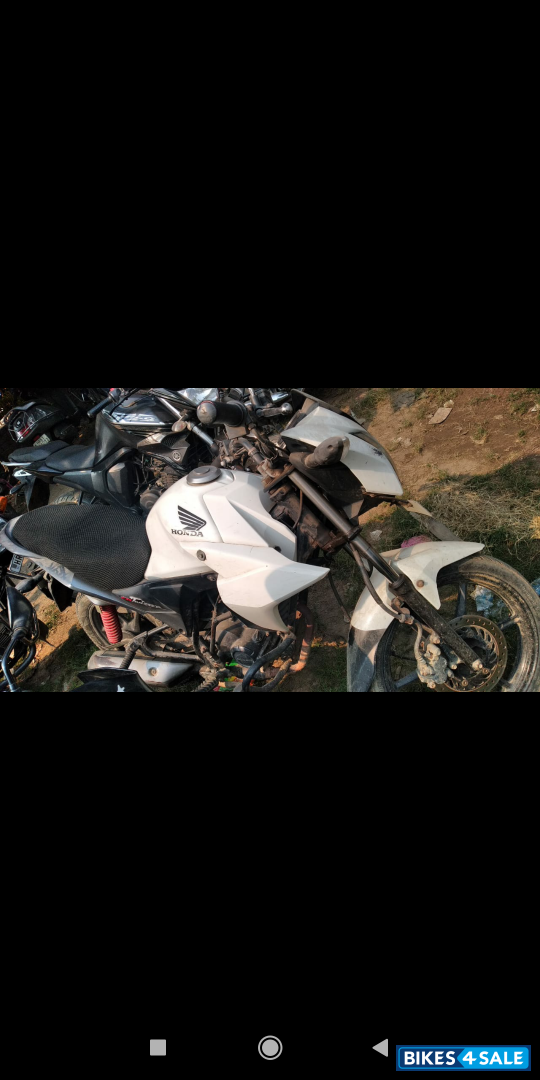 White Honda CB Twister