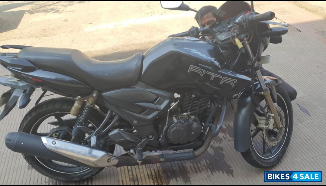 Black TVS Apache RTR 180 Race Edition