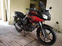 Red And Black Yamaha Fazer