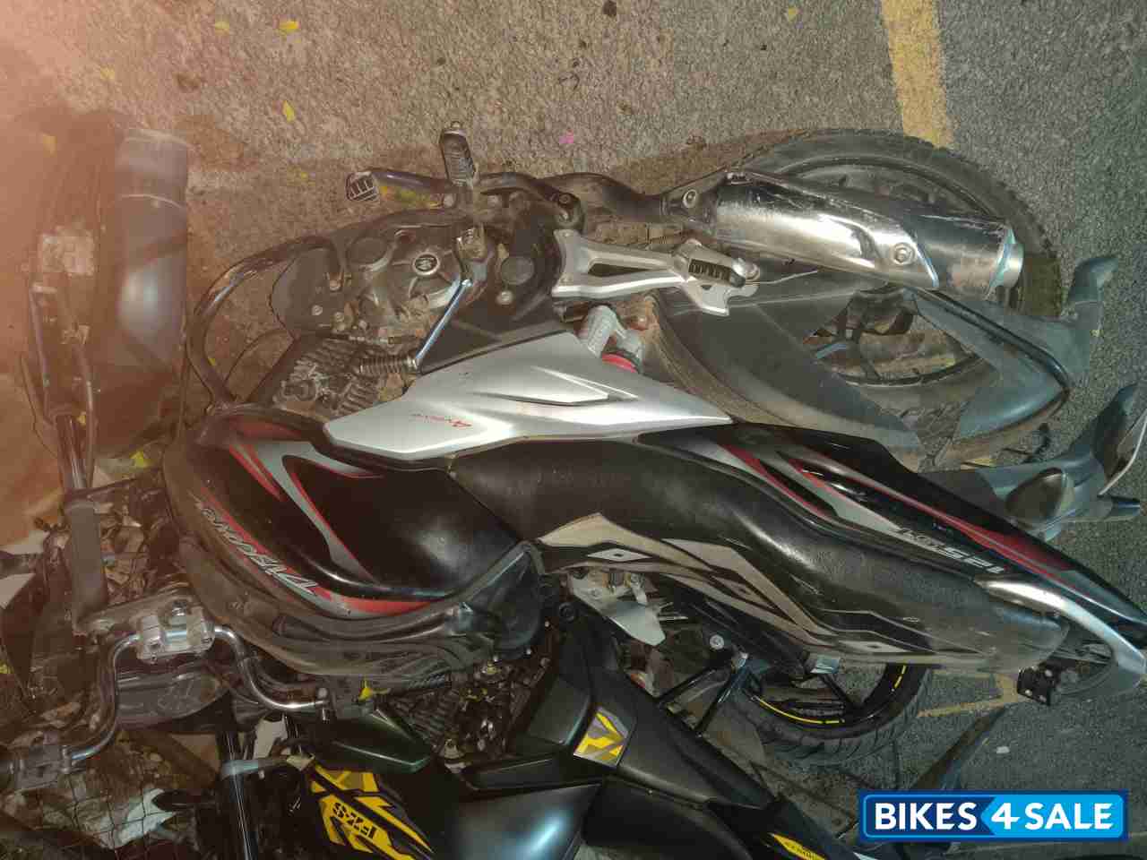 Red With Black Bajaj Discover 125