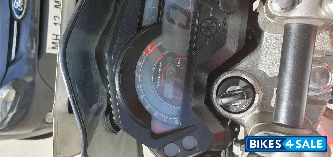 Red And White Yamaha FZ-S