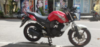 Red And White Yamaha FZ-S