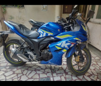Blue Suzuki Gixxer ABS