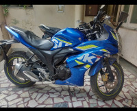 Blue Suzuki Gixxer ABS