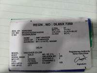 Blue/black Bajaj Discover DTSi 125