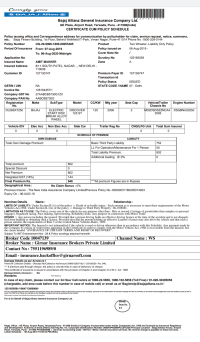 Blue/black Bajaj Discover DTSi 125