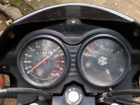 Black-blue Bajaj CT 100 ES