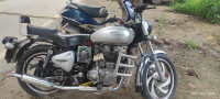 Silver Royal Enfield Bullet Electra