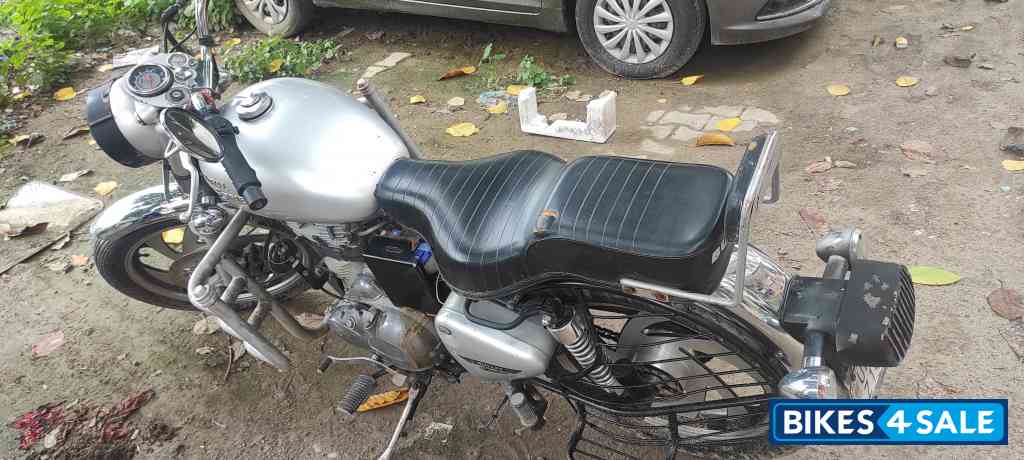 Silver Royal Enfield Bullet Electra
