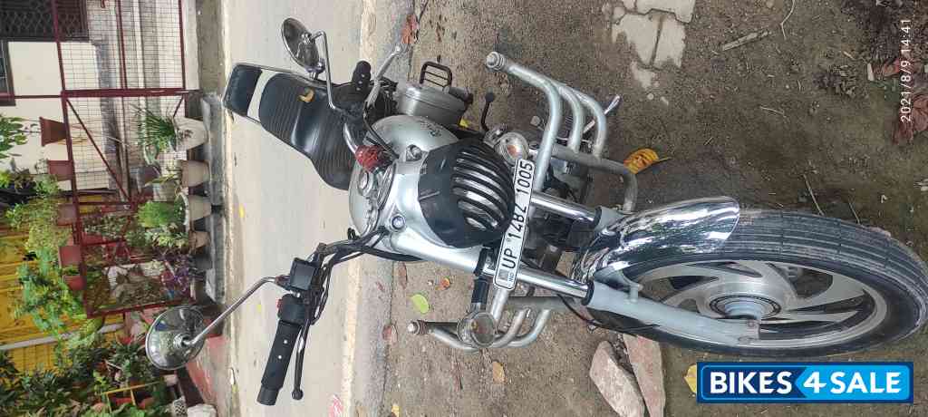 Silver Royal Enfield Bullet Electra