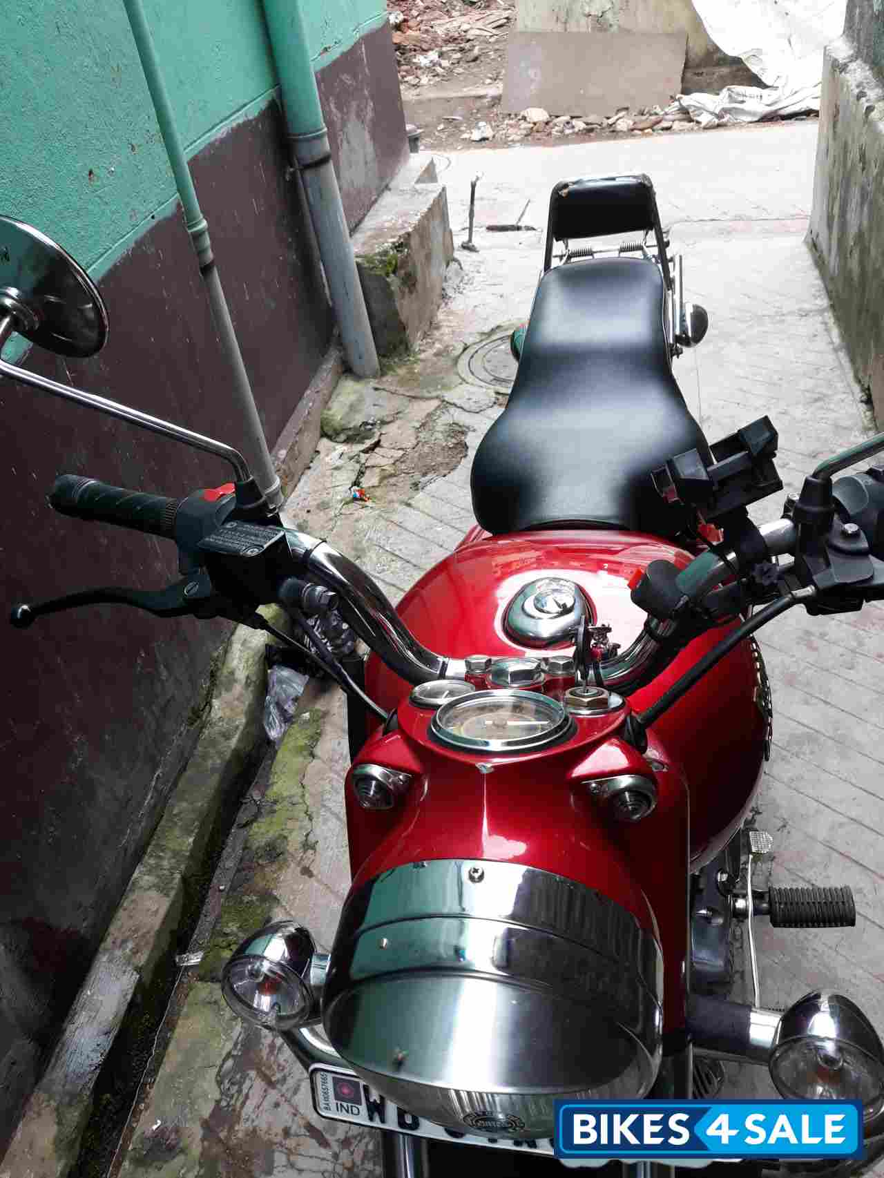 Red Royal Enfield Bullet Electra Twinspark