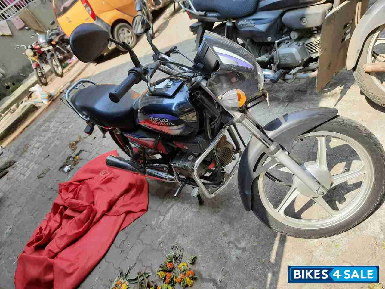 Black Purple Hero Splendor