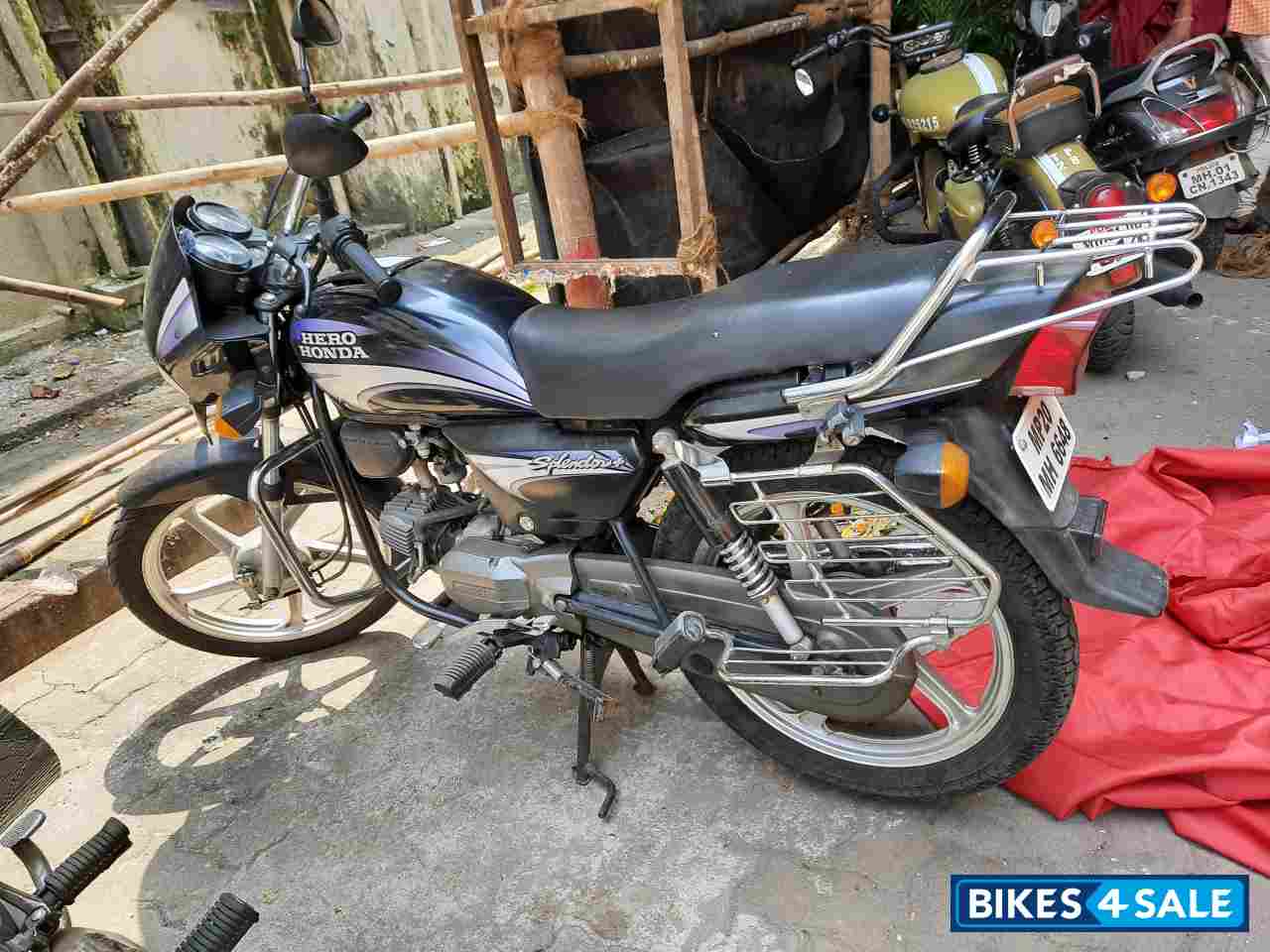 Black Purple Hero Splendor