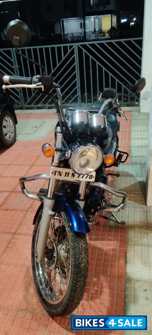 Blue Royal Enfield Thunderbird 350