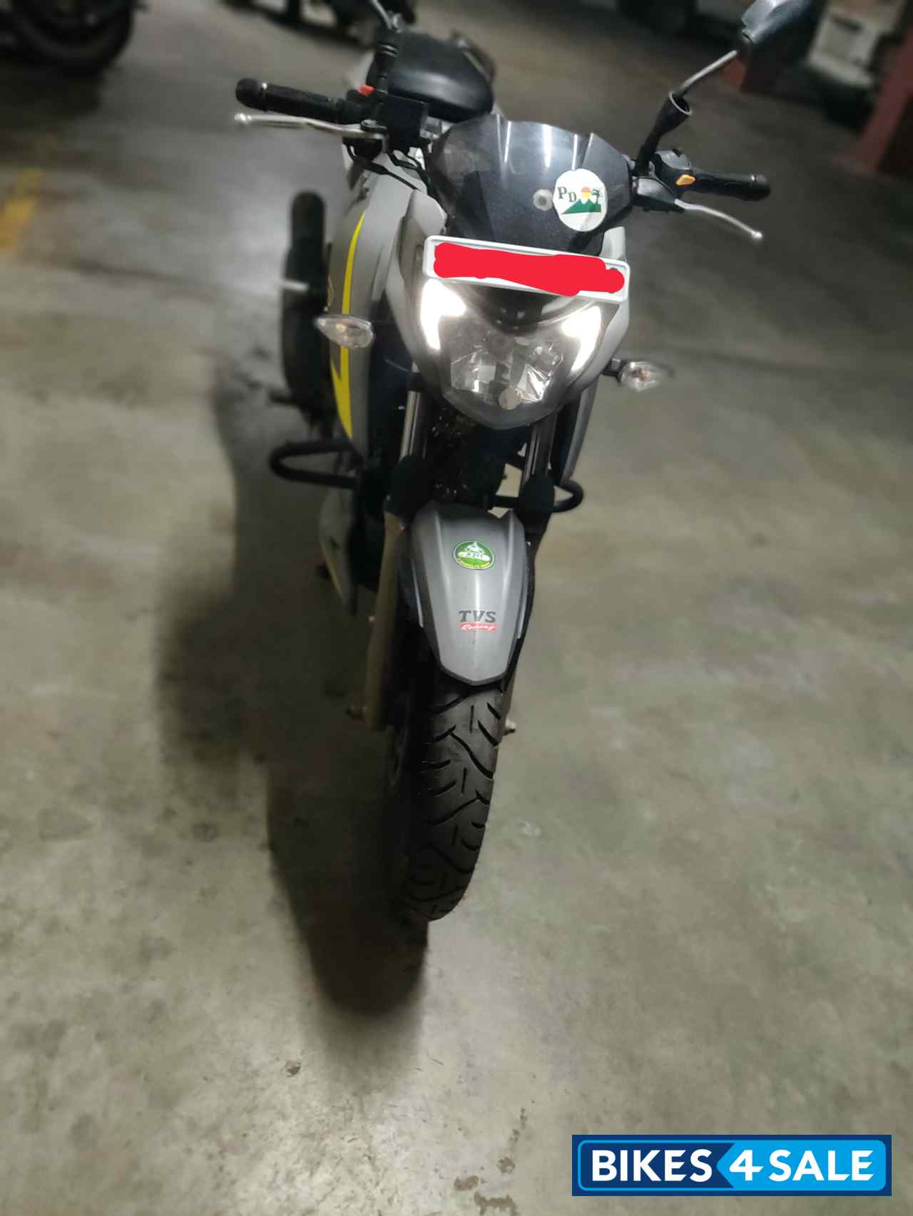 Grey TVS Apache RTR 200 4V Race Edition 2.0