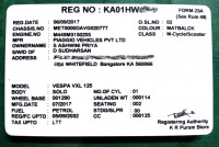 Matt Black Vespa VXL 125