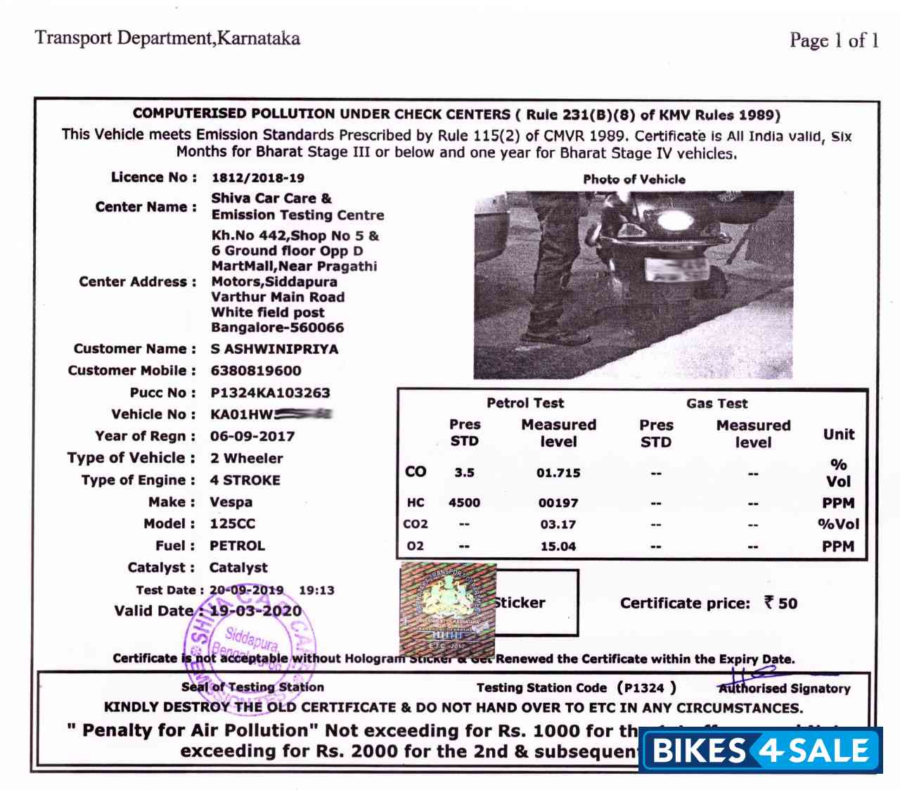 Matt Black Vespa VXL 125