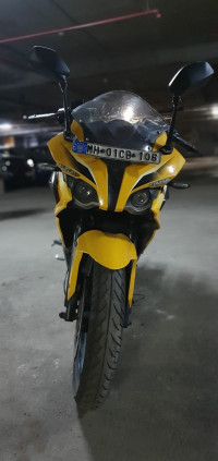 Yellow Bajaj Pulsar RS 200 ABS