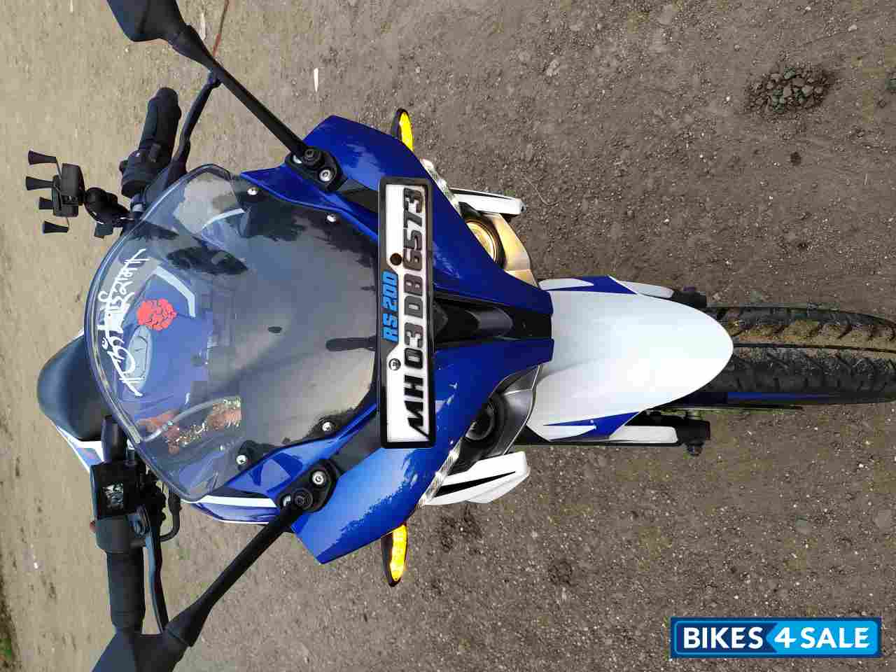 Racing Blue Bajaj Pulsar RS 200 ABS
