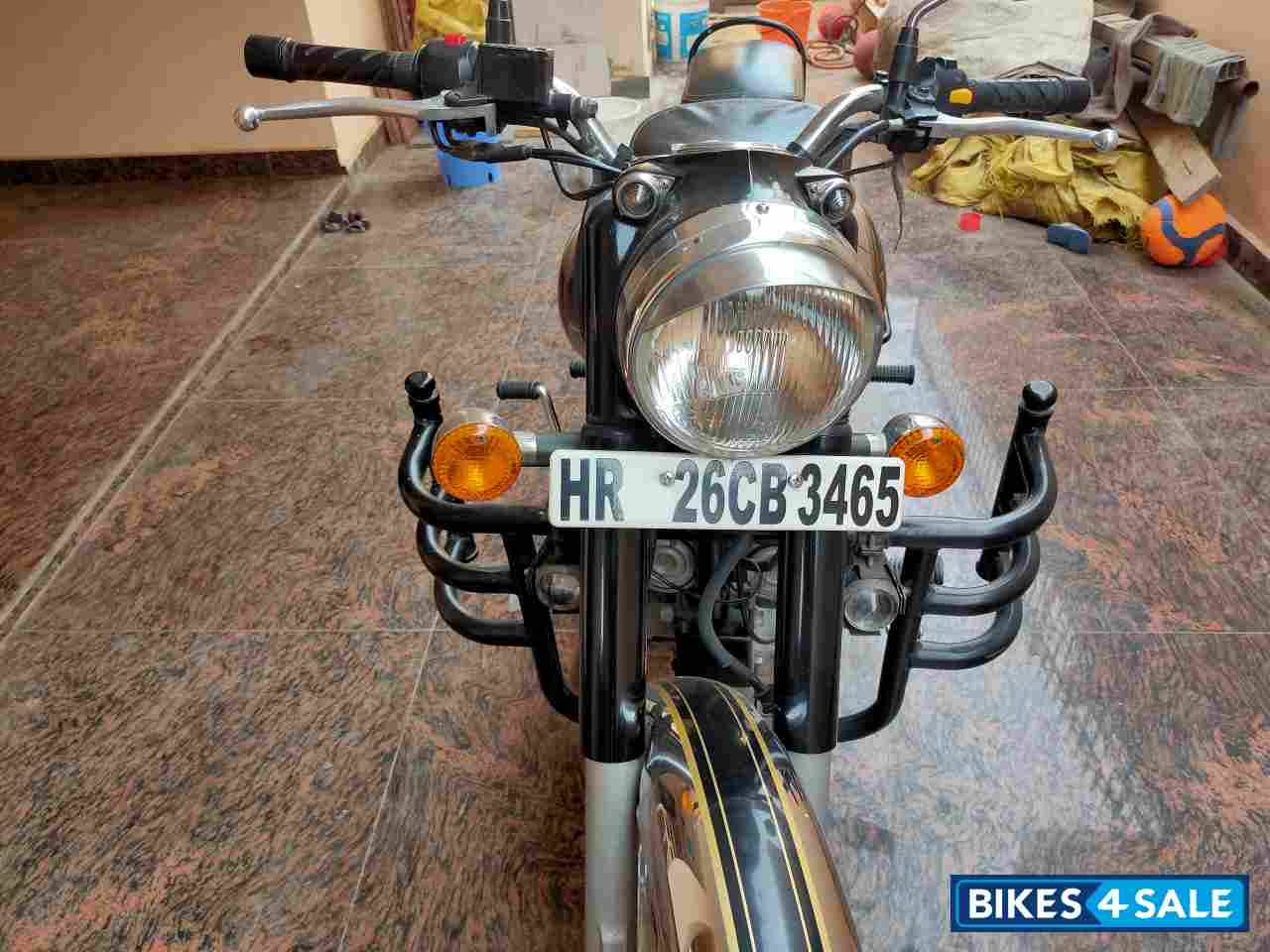 Black Royal Enfield Classic Chrome