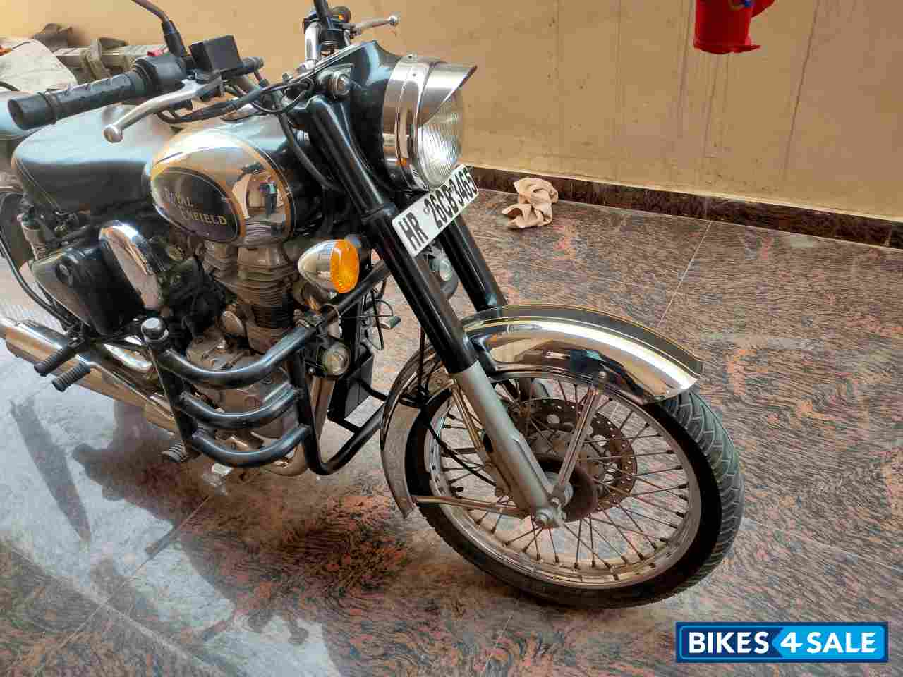 Black Royal Enfield Classic Chrome